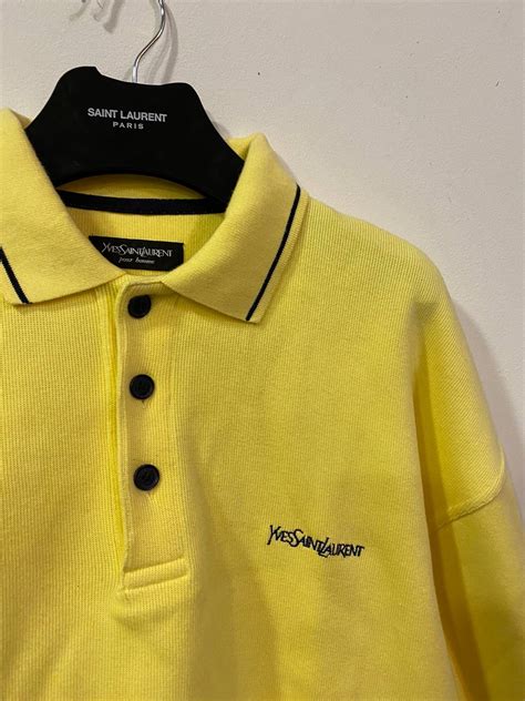 yellow ysl sweatshirt|ysl sweatshirt vintage.